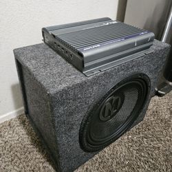 Memphis 12 Imch Single Sub No Port Box w/ 500 Watt Amp