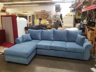 BRAND NEW 7x9ft and 9x5.5ft SECTIONAL CHAISE SOFAS  BELLA OCEAN FABRIC. CUSTOM MADE AVAILABLE