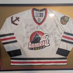 Admirals Jersey Signed By The 2006-7 Team