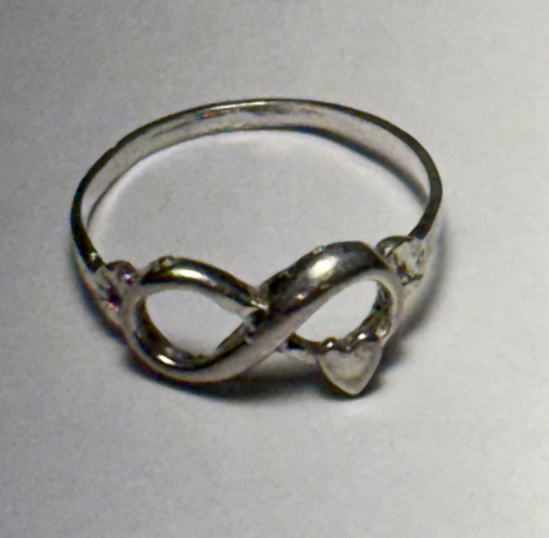 925 INFINITY HEART RING