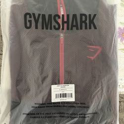 Gymshark Onyx 5.0 Seamless Hoodie - Black/Carmine Red Medium