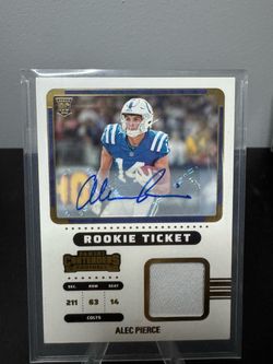 Alec Pierce Panini Contenders Rookie Patch Auto