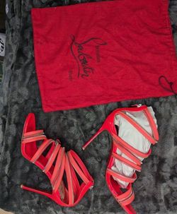 Christian Louboutin Hot Pink Zipper Shoes
