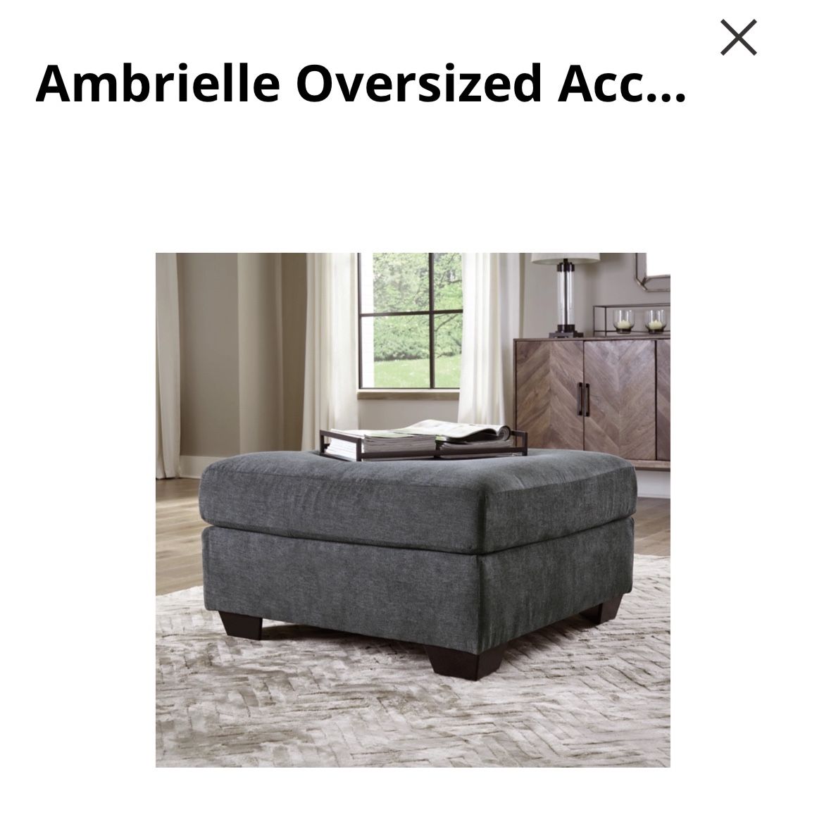 Brand New Oversized Ottoman