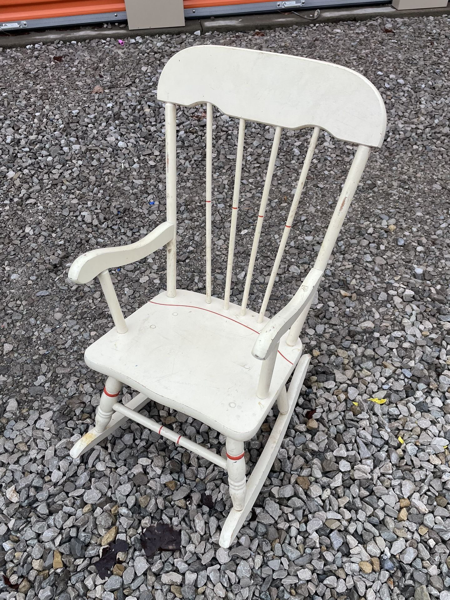 Antique Saks Fifth Avenue Child Rocking Chair 
