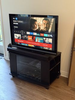 FREE Vizio TV with stand / cabinet and remote control