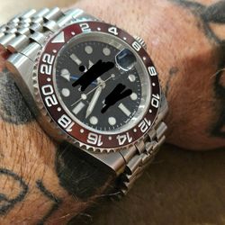 Automatic Watchgmt W Root beer Bezel