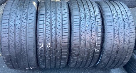 4 Llantas Usadas Continental Crosscontact LX Sport 275/40/22 $250 las 4
