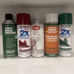 Spray Paints, Sealers & Mold Release – Craft Supplies Bundle
