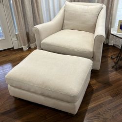 Matching Chair and Ottoman