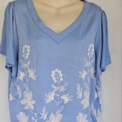 BLUE TOP BLOUSE 