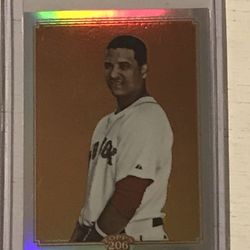 2010 Topps Chrome 206 Chrome Refractors Baseball Card #TC35 Victor Martinez /499