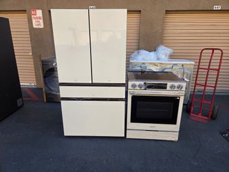Samsung bespoke Combo Refrigerator and Electric Stove