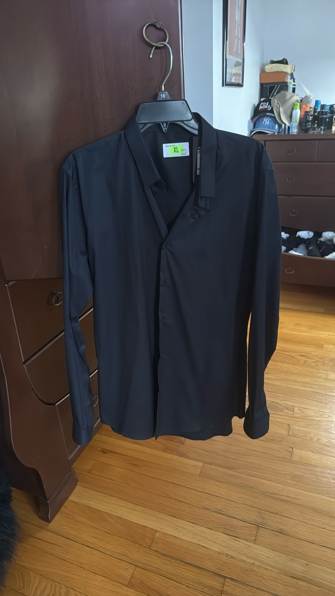 Black button down (Foreign,Brand New)