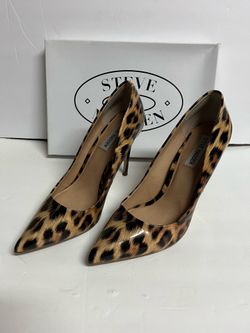 Steve Madden Women’s Daisie Leopard Pattern Heels