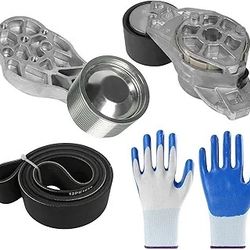 PANGOLIN Fan Belt Tensioner Pulley Set 12 Grooves for Volvo D13 VNL VHD VNM VAH B12B (contact info removed)7 (contact info removed)8 (contact info rem