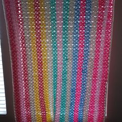 Handmade Knitted Crocheted Heirloom Blanket