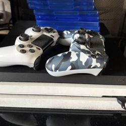 PS4 Pro With 2 Controller And Games