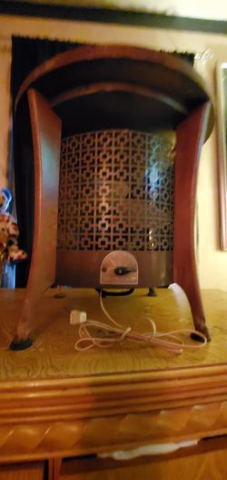 Mid century antique oscillating fan