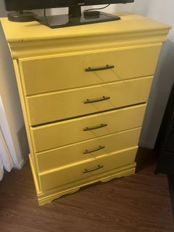 Yellow Dresser Wood