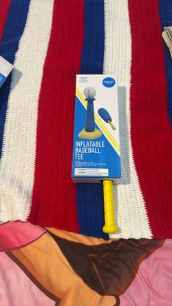 Inflatable baseball tee