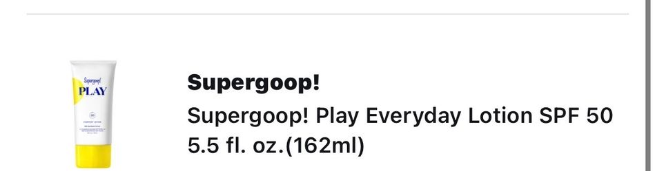 Supergoop! Sunscreen
