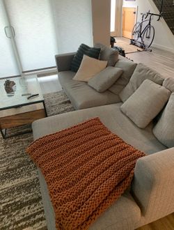 Rove concepts sectional couch with chaise