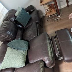 Recliner Leather Sofa