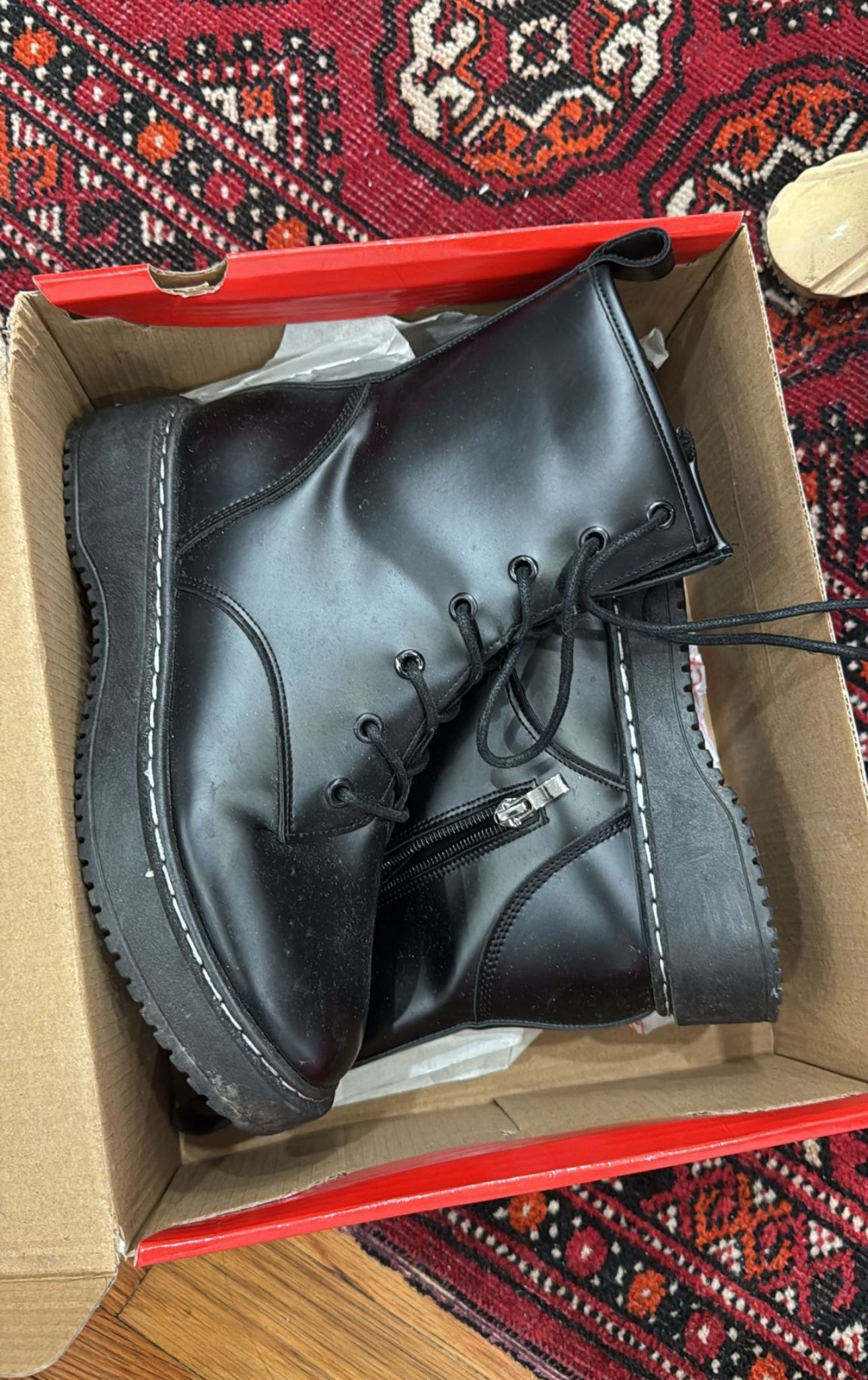 Women’s Black Combat Boots