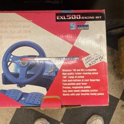 2- EXL500 Racing set For PC high-performance racing wheel and pedals for video gaming