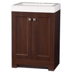 Questions and Answers for Glacier Bay Shaila 24in. W x 18in. D x 35in. H Single Sink Bath
