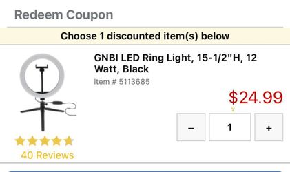 Desktop LED Ring Light
