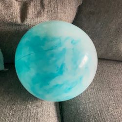 Big Blue And White Ball