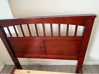 Bed frame with mattress
