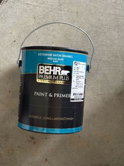 NEW Behr Premium Plus Exterior Satin Enamel Paint