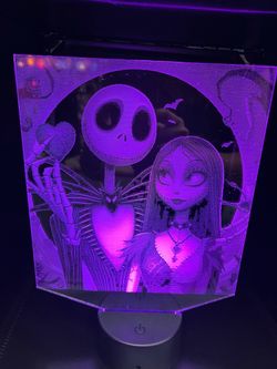 Jack and Sally led lamp