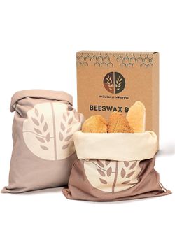 Reusable beeswax bread bags