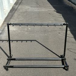 Multi-Guitar Stand Rack – Holds 7 Guitars | Foldable Metal