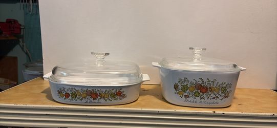 Vintage CorningWare Casserole Dishes (2)