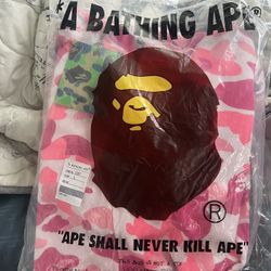 Pink bape jacket