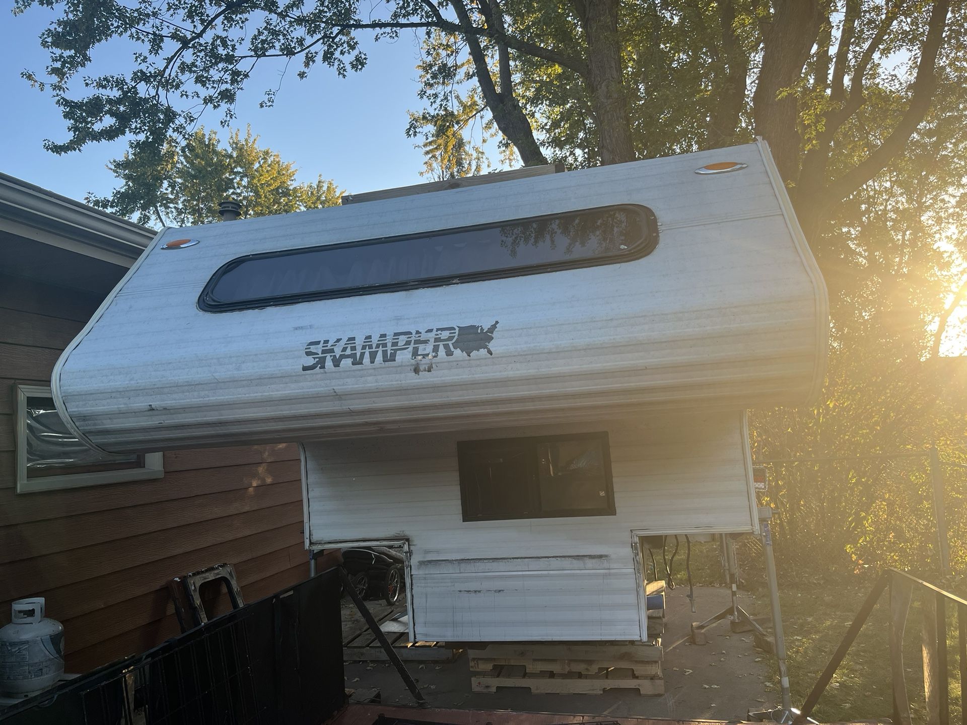 Camper For Back Of Full Sized Truck With A 6.6 Foot Bed Or Up  It’s A Stamper Camper