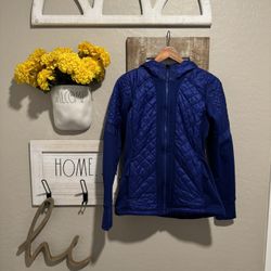 ATHLETA Womens Rock Springs Quilted Hooded Full Insulated Jacket Sz Small