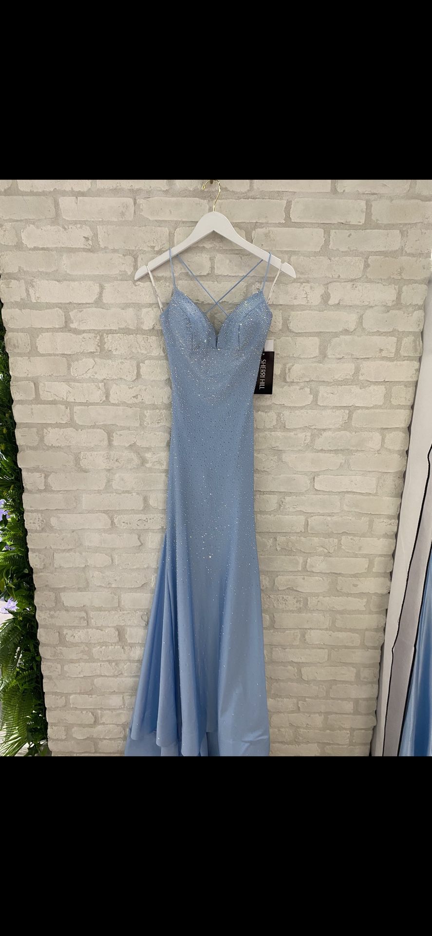 Light Blue Sherri Hill Prom Dress 