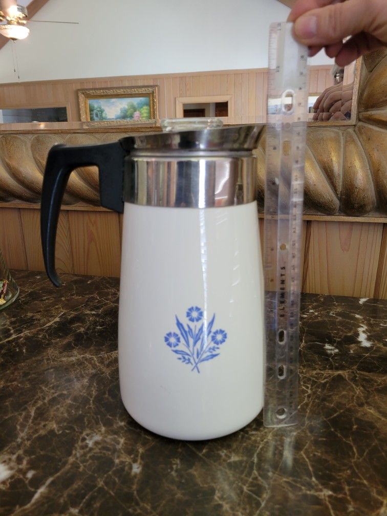 Vintage Cornflower Corning Ware Purolator 9-cup