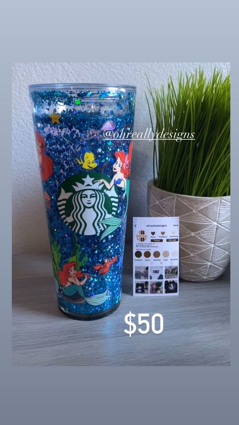Littler Mermaid Starbucks Cup 