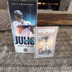 Julio Rodriguez Bobble Head And Card 