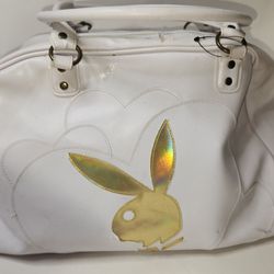 Vintage Playboy Bag Duffel Travel Overnight Bag Black/White Large Bunny Logo Y2K