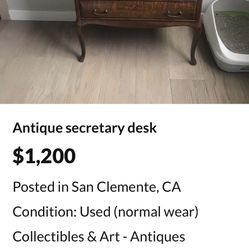 Ralph Lauren Coffee Table And End Table, Breakfast Front, Antique Dresser, Retired Henkle Harris Mahogany Bedroom Set And More.  