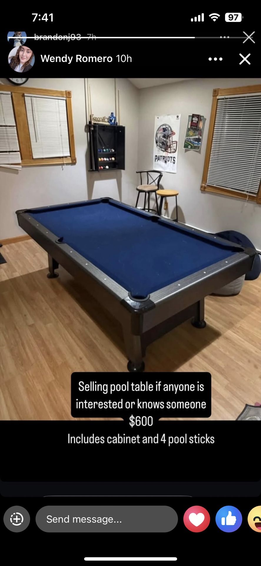 Pool table