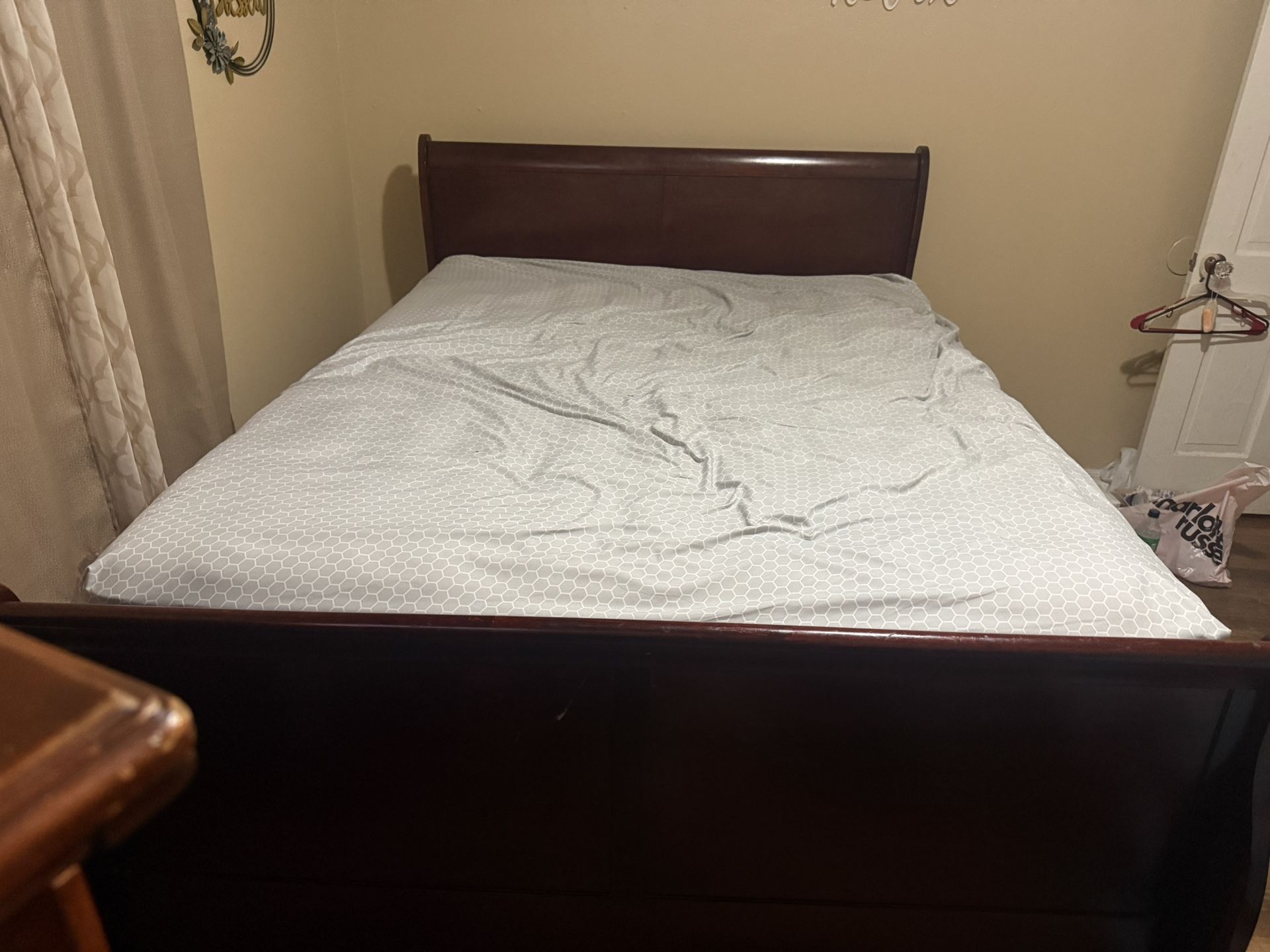 Cherrywood Queen Bed Frame